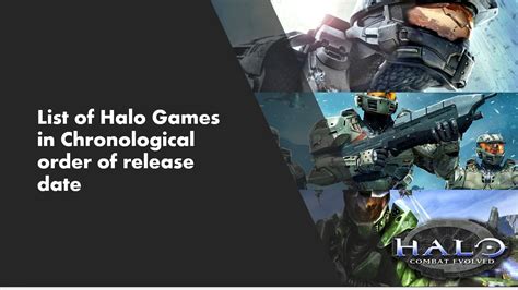 How to Play the Halo Games in Chronological Order .